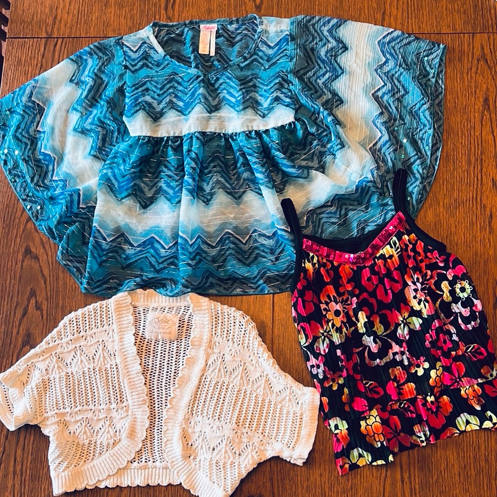 Value Pkg  3 Justice Tops  Size 10
